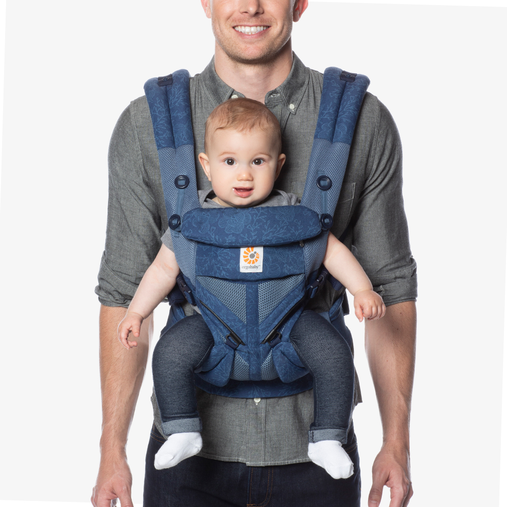 Omni 360 baby carrier all-in-one: Cool Air Mesh - Blue Blooms