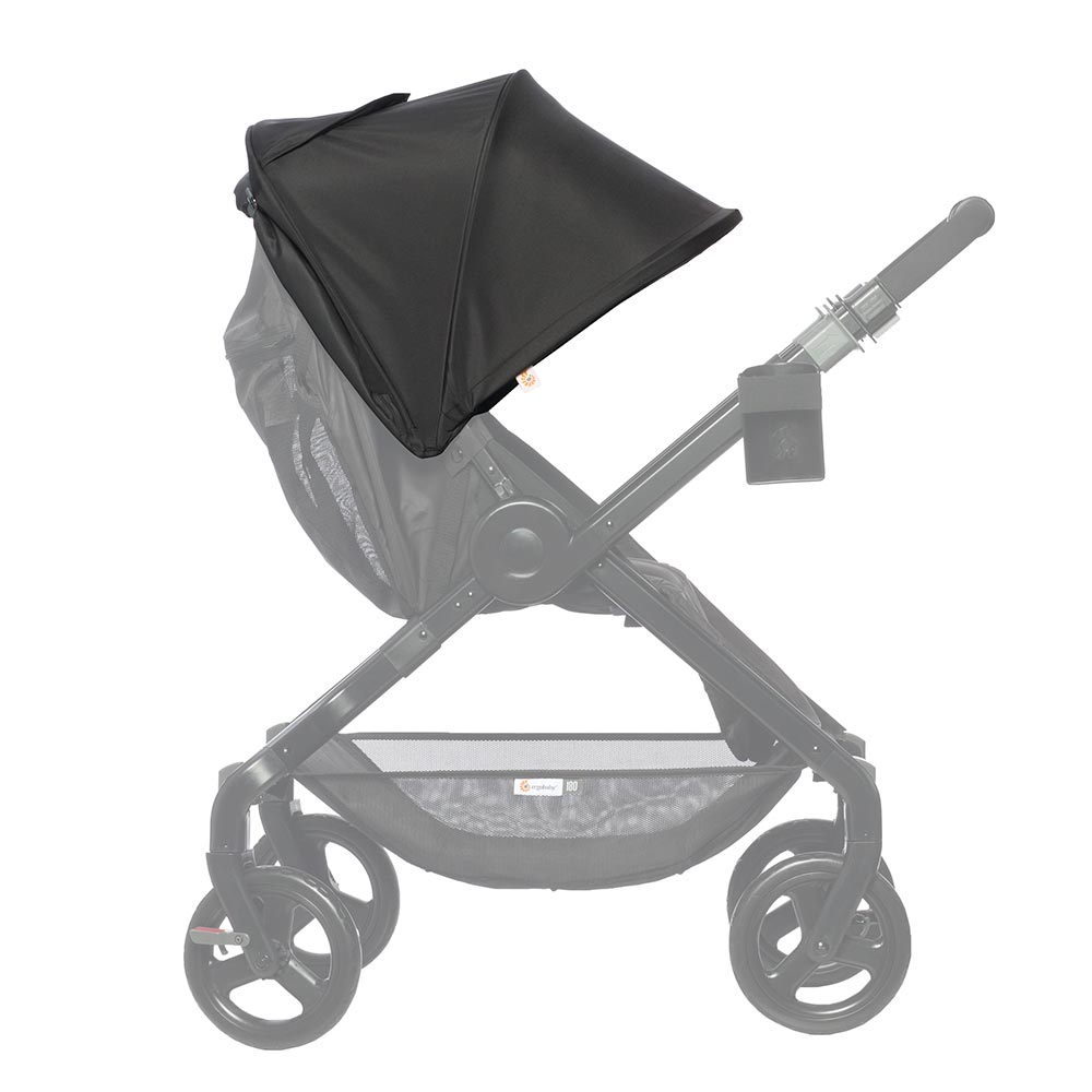 180 Reversible Stroller Sunshade: Black